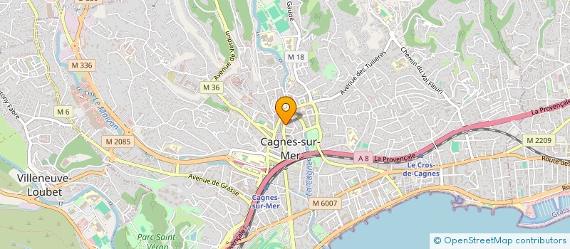 localisation de l'entreprise FRANCE  CAGNES SUR MER
