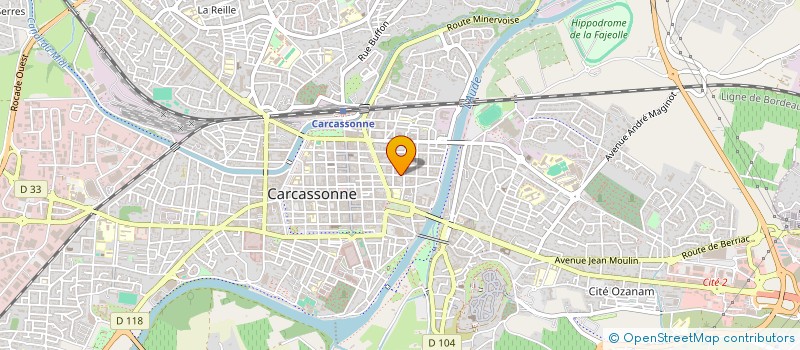 localisation de l'entreprise FRANCE A COEUR OUVERT  CARCASSONNE