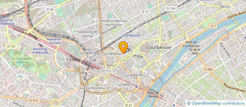 localisation de l'entreprise FRANCE ACCESS à COURBEVOIE