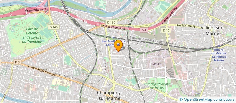 localisation de l'entreprise FRANCE ACCUEIL ET PREVENTION PRIVEE à CHAMPIGNY-SUR-MARNE