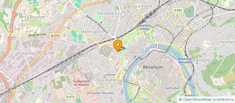 localisation de l'entreprise FRANCE ACTIVE FRANCHE-COMTE à BESANCON