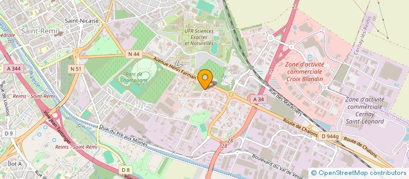 localisation de l'entreprise FRANCE ACTIVE GRAND EST  REIMS