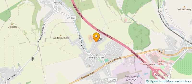 localisation de l'entreprise FRANCE ADOT 57  SEINGBOUSE