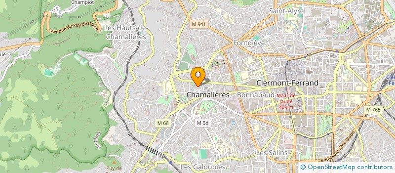 localisation de l'entreprise FRANCE ADOT 63 à CHAMALIERES