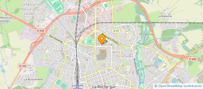 localisation de l'entreprise FRANCE ADOT 85 à LA ROCHE-SUR-YON