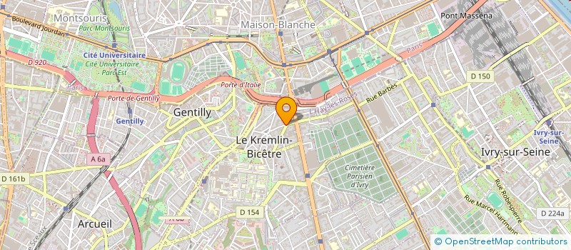 localisation de l'entreprise FRANCE ADOT 94  LE KREMLIN-BICETRE