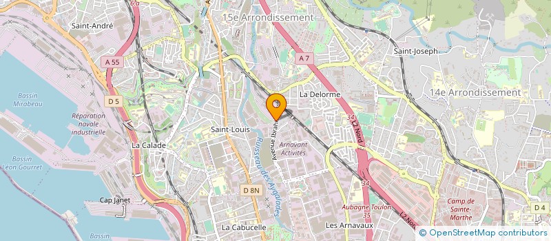 localisation de l'entreprise FRANCE AERAULIQUE à MARSEILLE 15EME
