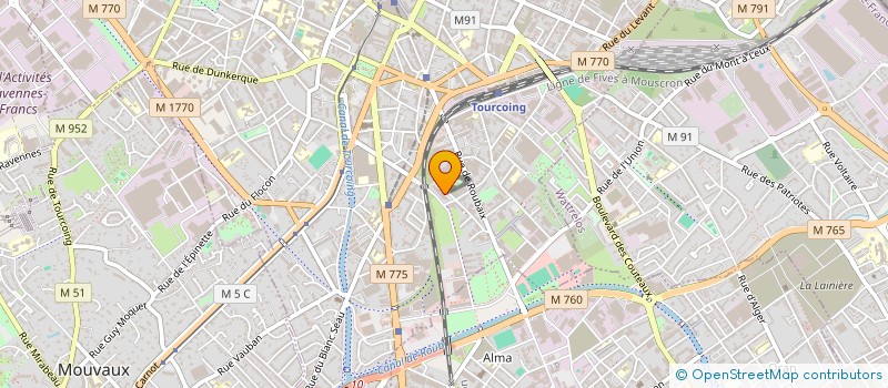 localisation de l'entreprise FRANCE AFFAIRES COMMUNICATION  TOURCOING