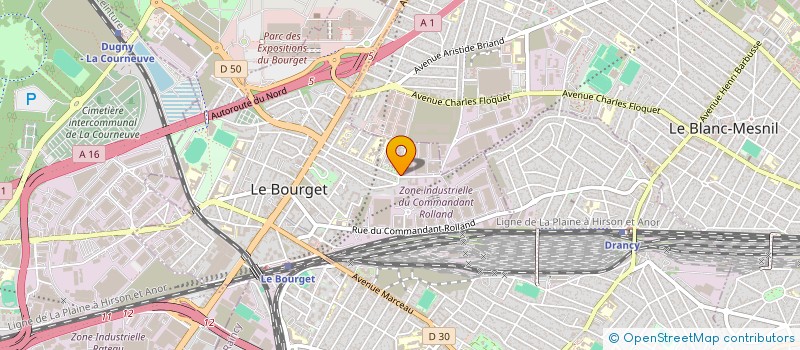 localisation de l'entreprise FRANCE AFFRETEMENT SERVICE à LE BOURGET