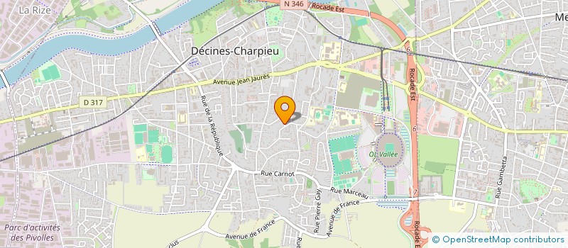 localisation de l'entreprise FRANCE AGENCEMENTS  DECINES-CHARPIEU