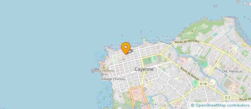 localisation de l'entreprise FRANCE ALARME à CAYENNE