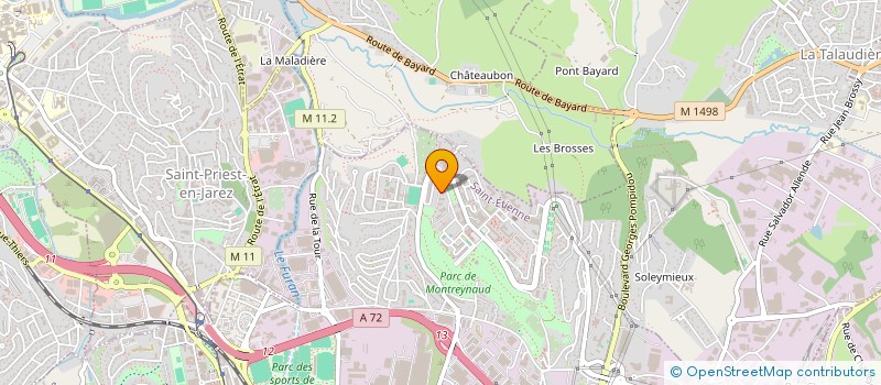 localisation de l'entreprise FRANCE ALARME  SAINT-ETIENNE