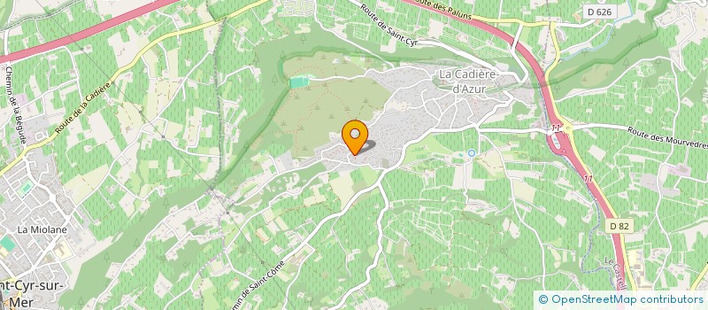 localisation de l'entreprise FRANCE ALLEMAGNE VETERINAIRE  LA CADIERE-D'AZUR