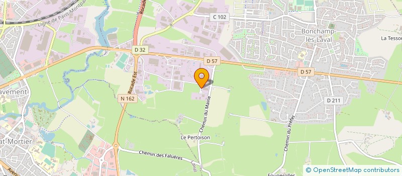 localisation de l'entreprise FRANCE ALLIANCE 53 à BONCHAMP-LES-LAVAL