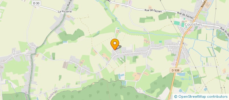 localisation de l'entreprise FRANCE ALU FERMETURES  COUTICHES