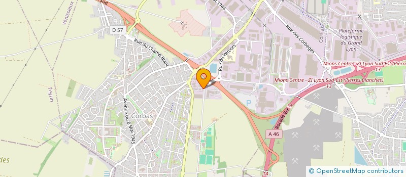 localisation de l'entreprise FRANCE ALU SECURITE à CORBAS