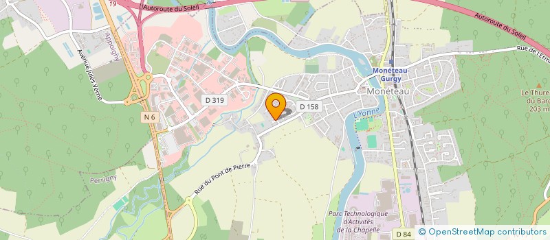 localisation de l'entreprise FRANCE ALZHEIMER 89 à MONETEAU