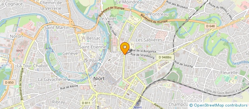 localisation de l'entreprise FRANCE ALZHEIMER DEUX SEVRES  NIORT