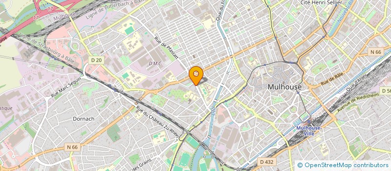 localisation de l'entreprise FRANCE ALZHEIMER HAUT RHIN  MULHOUSE