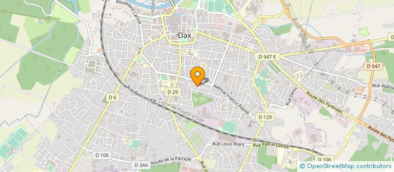 localisation de l'entreprise FRANCE ALZHEIMER LANDES ET MALADIES APPARENTEES à DAX