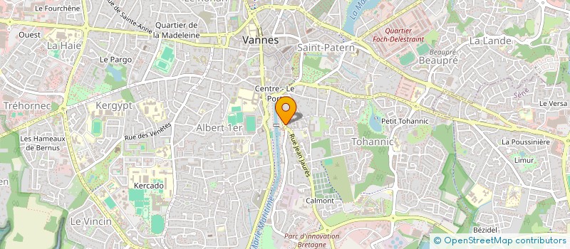 localisation de l'entreprise FRANCE ALZHEIMER MORBIHAN à VANNES