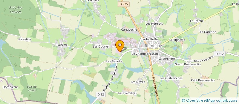 localisation de l'entreprise FRANCE AMBIANCE à ROMENAY