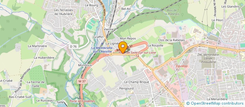 localisation de l'entreprise FRANCE AMBULANCE  SAINT-CYR-SUR-LOIRE