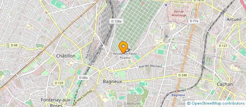 localisation de l'entreprise FRANCE AMBULANCE  BAGNEUX