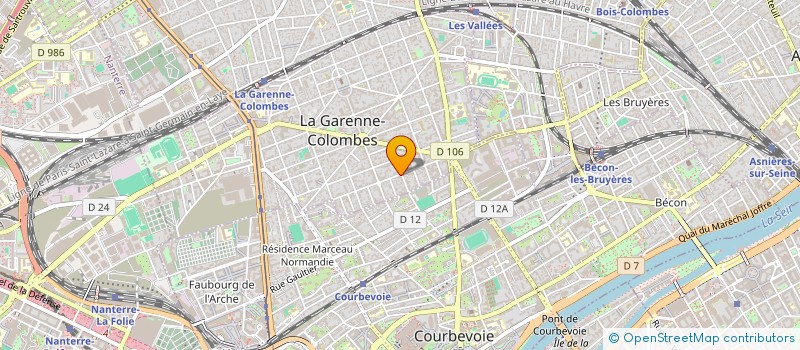 localisation de l'entreprise FRANCE AMENAGEMENT & CONSTRUCTION à LA GARENNE-COLOMBES