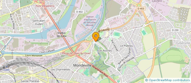 localisation de l'entreprise FRANCE AMEUBLEMENT  MONDEVILLE