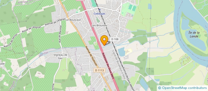 localisation de l'entreprise FRANCE AMUSEMENT  CADAUJAC