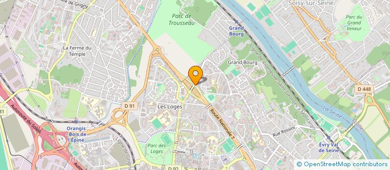 localisation de l'entreprise FRANCE ANTI NUISIBLES à EVRY-COURCOURONNES
