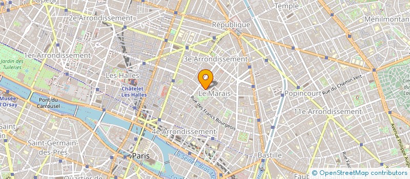 localisation de l'entreprise FRANCE ARGENT P MOUCHEBOEUF CI à PARIS