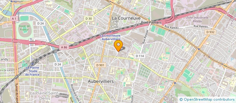 localisation de l'entreprise FRANCE ARISSA à LA COURNEUVE