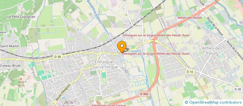 localisation de l'entreprise FRANCE ARMATURES  ENTRAIGUES-SUR-LA-SORGUE