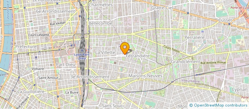 localisation de l'entreprise FRANCE ARMENIE COMMUNICATION  LYON