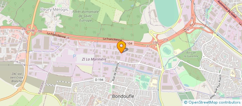 localisation de l'entreprise FRANCE ARTISANS EQUIP BOULANGERIE PATISS à BONDOUFLE