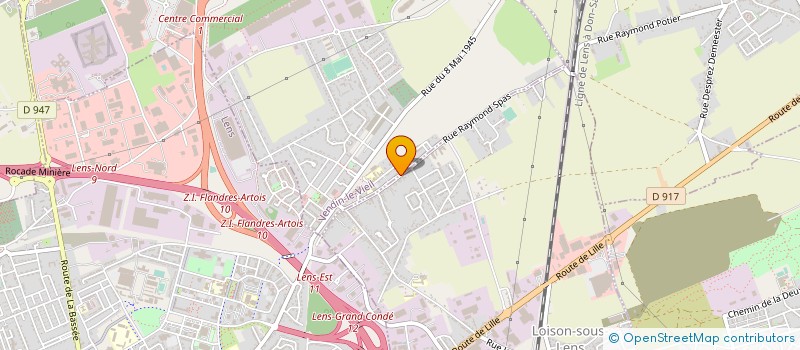 localisation de l'entreprise FRANCE ARTS CLOISONS  VENDIN-LE-VIEIL