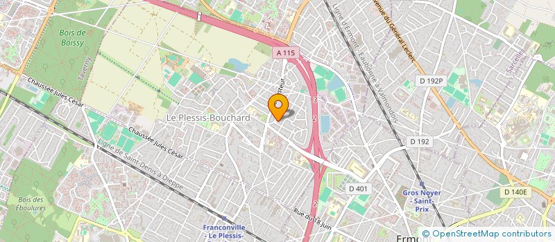 localisation de l'entreprise FRANCE ASSISTANCE AMBULANCE 95  LE PLESSIS-BOUCHARD