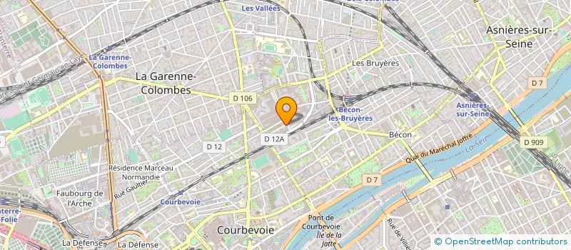 localisation de l'entreprise FRANCE AUDIO VISUEL SA à COURBEVOIE