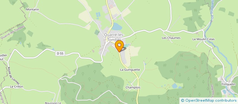 localisation de l'entreprise FRANCE-AUJOURDHUI.COM  QUARRE-LES-TOMBES