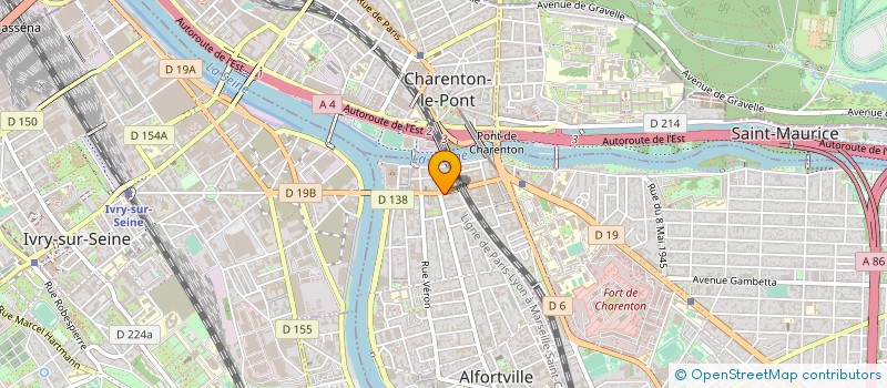 localisation de l'entreprise FRANCE AUTO 94 à ALFORTVILLE