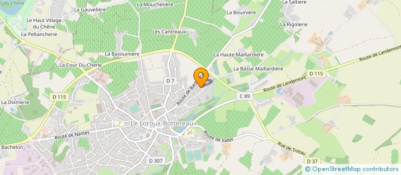 localisation de l'entreprise FRANCE AUTO BETON MAINTENANCE à LE LOROUX-BOTTEREAU
