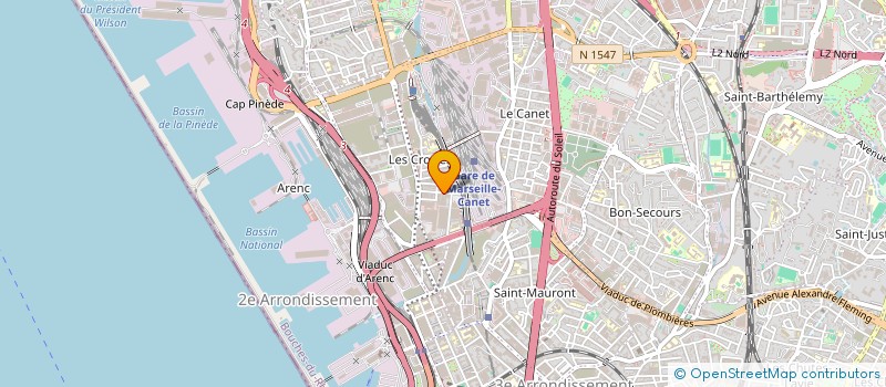 localisation de l'entreprise FRANCE AUTO BILAN CORPORATION à MARSEILLE