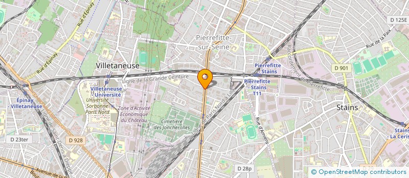 localisation de l'entreprise FRANCE AUTO CENTER à PIERREFITTE-SUR-SEINE