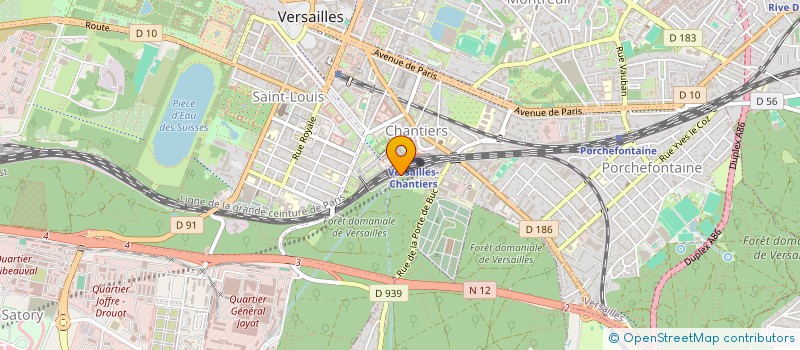 localisation de l'entreprise FRANCE AUTO CONTROLE à VERSAILLES