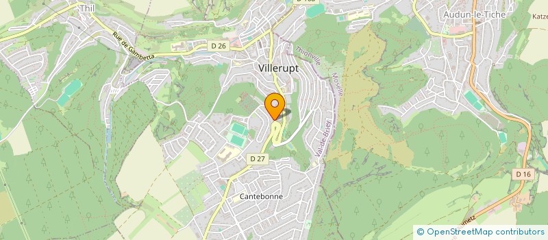 localisation de l'entreprise FRANCE AUTO-ECOLE PEDESINI & FILS  VILLERUPT