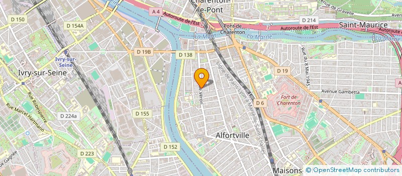 localisation de l'entreprise FRANCE AUTO ENERGIE à ALFORTVILLE
