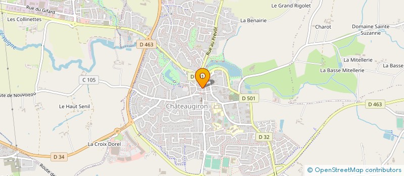 localisation de l'entreprise FRANCE AUTO MOTO ECOLE  CHATEAUGIRON