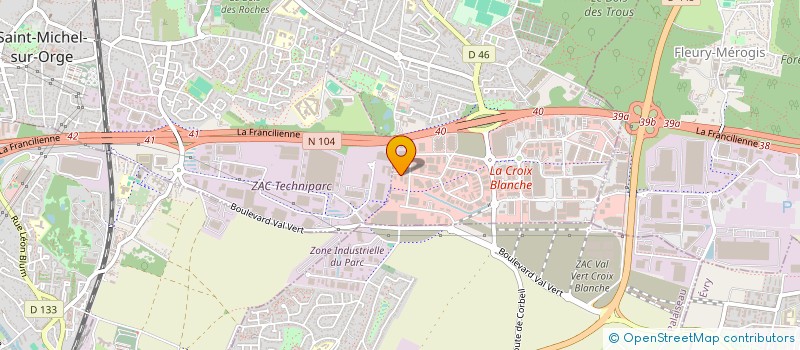 localisation de l'entreprise FRANCE AUTO NEGOCE à SAINTE-GENEVIEVE-DES-BOIS